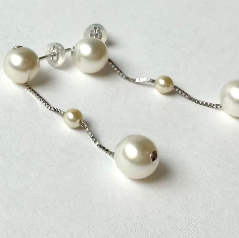 Akoya pearl earring  K14WG