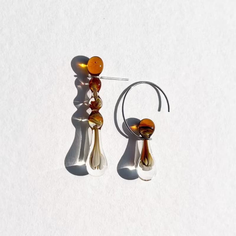 01 whiskey  / exotic collection /  Earring craft jewelry