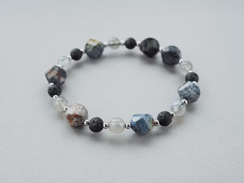 Unisex | 極晝系 - 藍冰 * 日落石 拉長石 火山岩 平靜 智慧