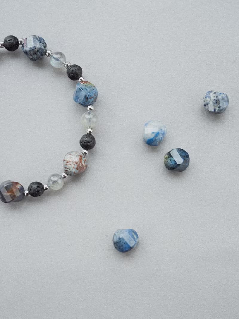 Unisex | 極晝系 - 藍冰 * 日落石 拉長石 火山岩 平靜 智慧