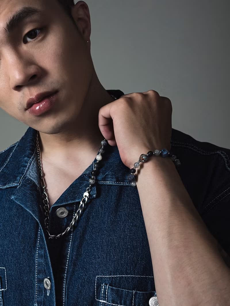 Unisex | 極晝系 - 藍冰 * 日落石 拉長石 火山岩 平靜 智慧