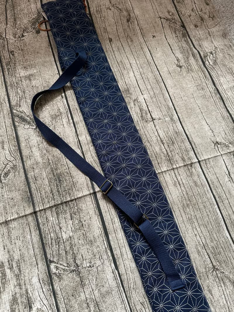 原創手工縫製 日本劍道竹刀套 可調節長度揹帶側揹斜揹