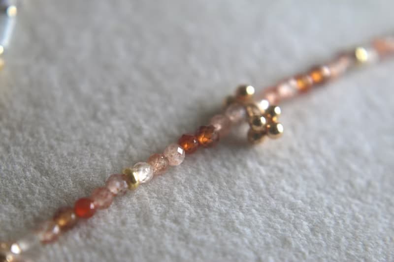 手鍊 瑪瑙 鋯石 草莓晶 天然石 - 必勝 -