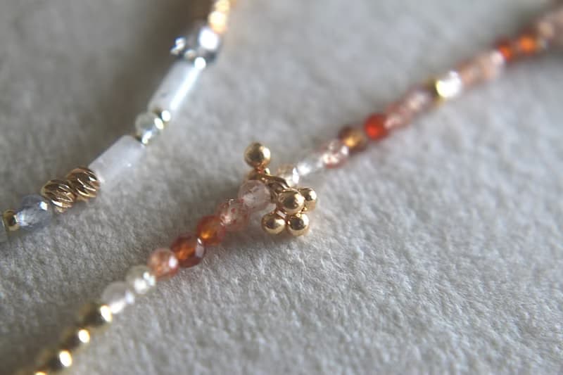 手鍊 瑪瑙 鋯石 草莓晶 天然石 - 必勝 -