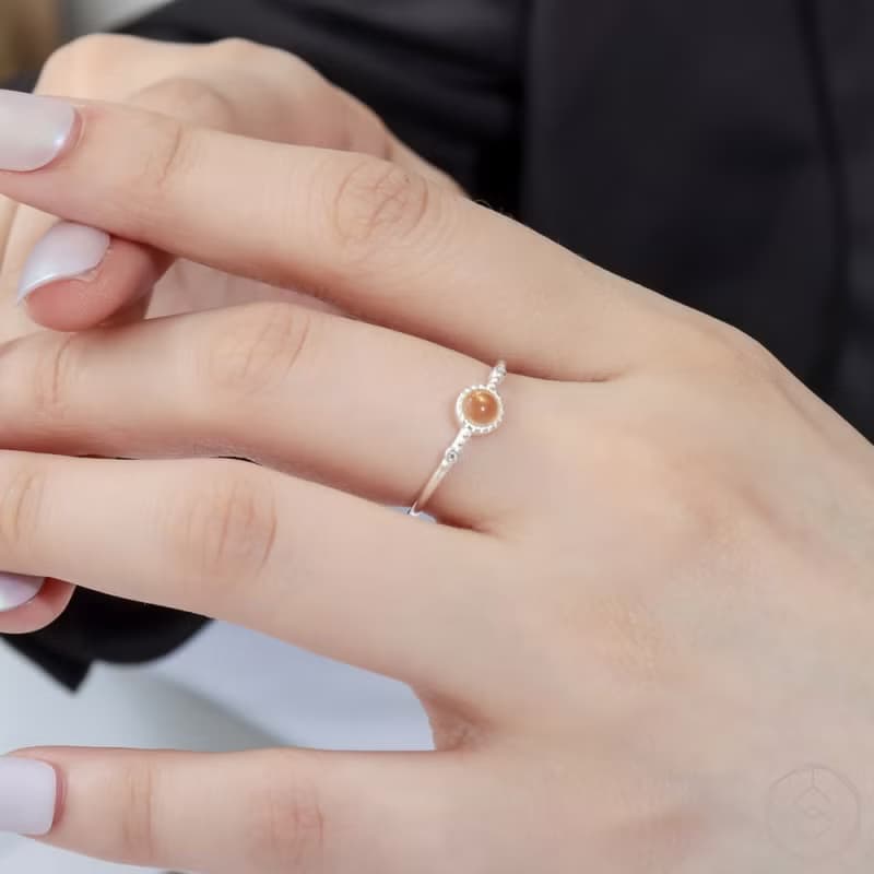 盼 | 黃水晶 S925純銀 | 天然石輕珠寶戒指