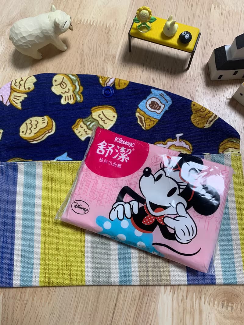 文青風優質萬用存摺袋 彩虹條紋 厚實帆布 蛇年 禮物 收納 濕紙