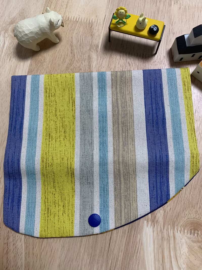 文青風優質萬用存摺袋 彩虹條紋 厚實帆布 蛇年 禮物 收納 濕紙