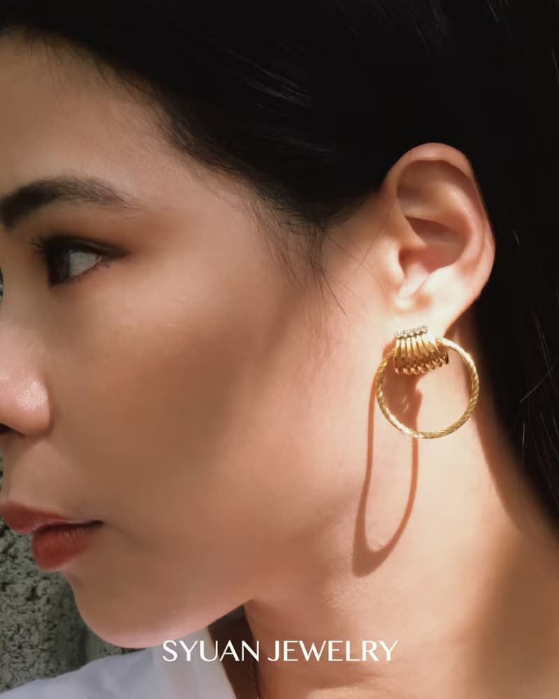 SYUAN JEWELRY | Venus— 鍍18K鋯石現代復古耳環