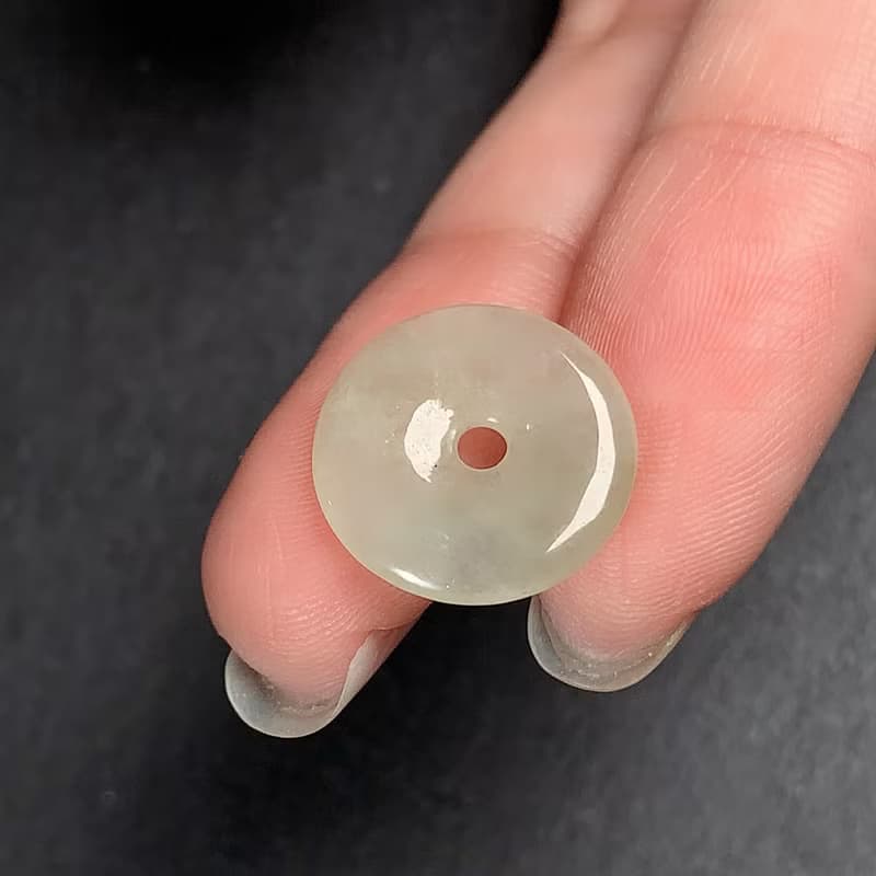 【願‧平安】冰種翡翠平安扣項鍊 | 天然緬甸A貨翡翠 | 送禮