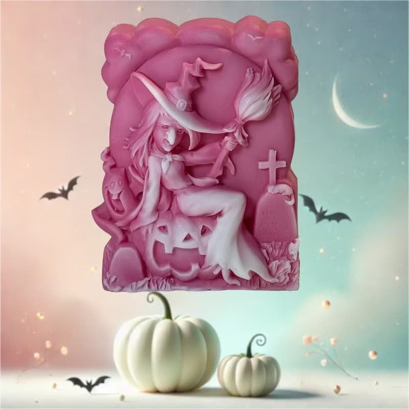 萬聖節 飛天女巫與南瓜 精油香氛 手工皂 Halloween 專屬造型皂
