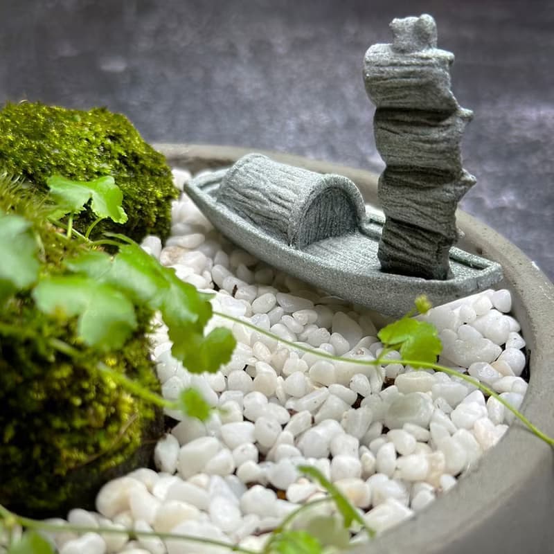 自然苔玉美學 –揚帆 / 侘寂風 / 禪風 / 盆栽 / 擺飾
