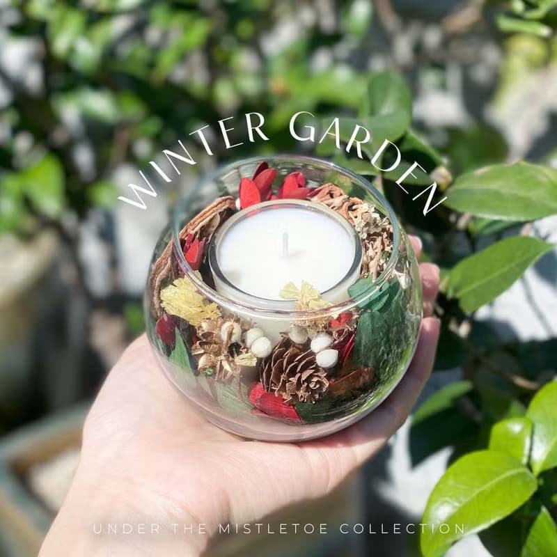 聖誕花園蠟燭台 | 手工香氛燭台