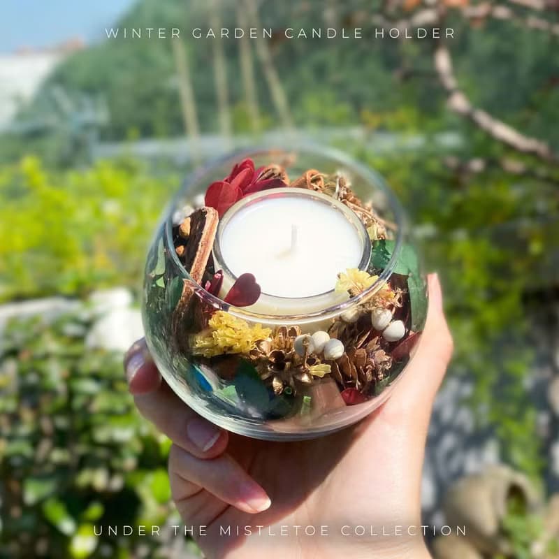 聖誕花園蠟燭台 | 手工香氛燭台