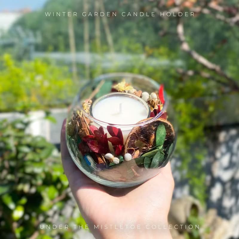 聖誕花園蠟燭台 | 手工香氛燭台