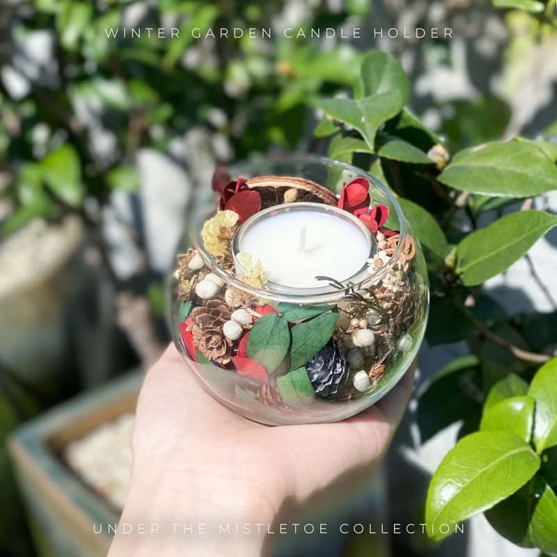 聖誕花園蠟燭台 | 手工香氛燭台