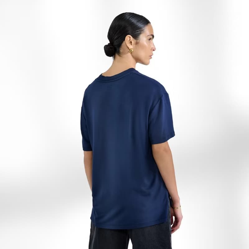 Bread & Boxers T shirt Soft Fiber 女用垂墜感柔棉T恤 - 深海藍