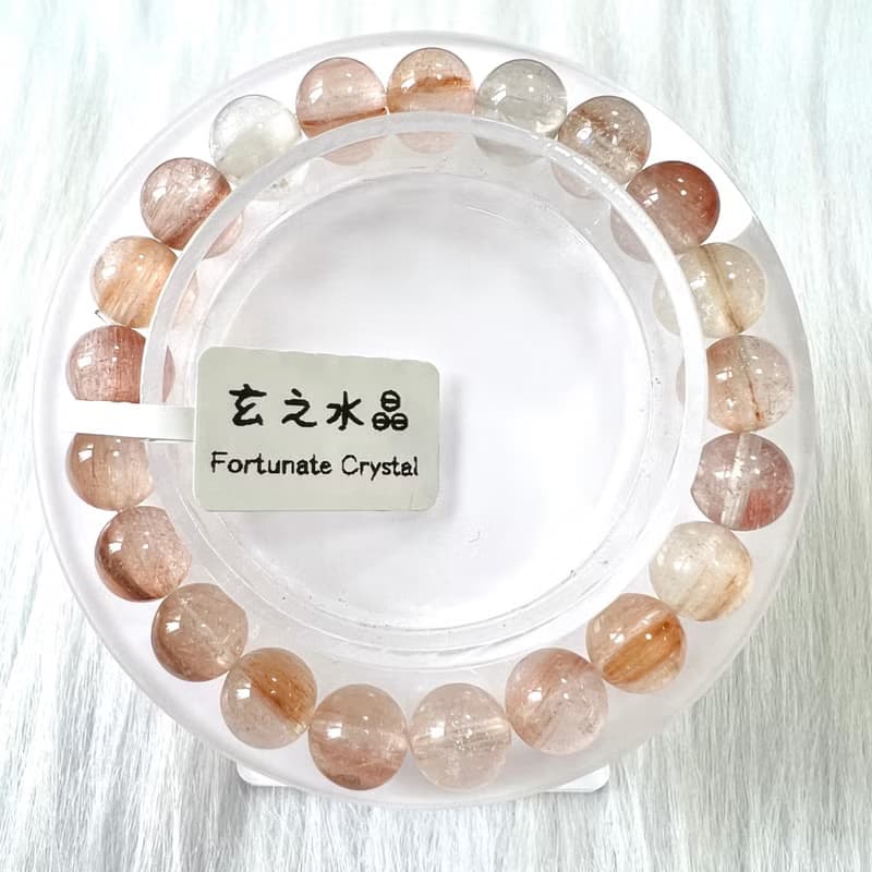 粉兔毛手串 | 水晶 | 水晶手串 | 水晶手鏈 | 水晶手鍊