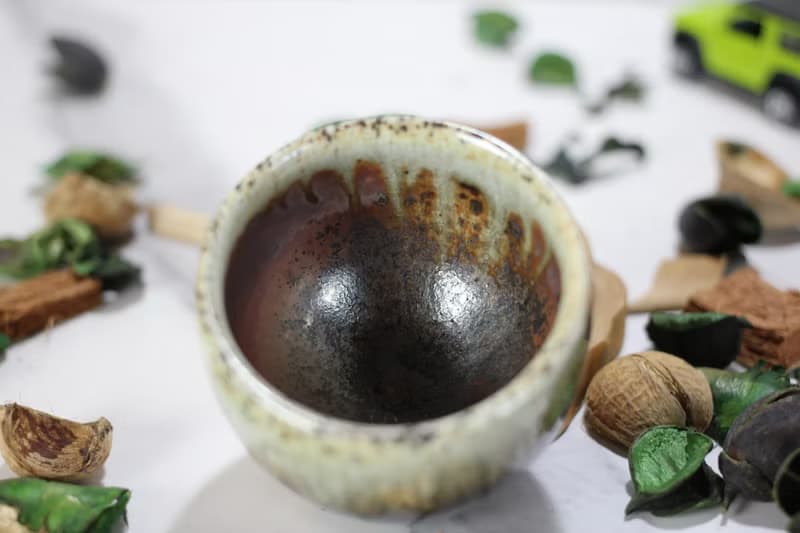 【送禮好物】100ml 柴燒 天然落灰 手拉坯茶杯 鶯歌名家葉敏祥作