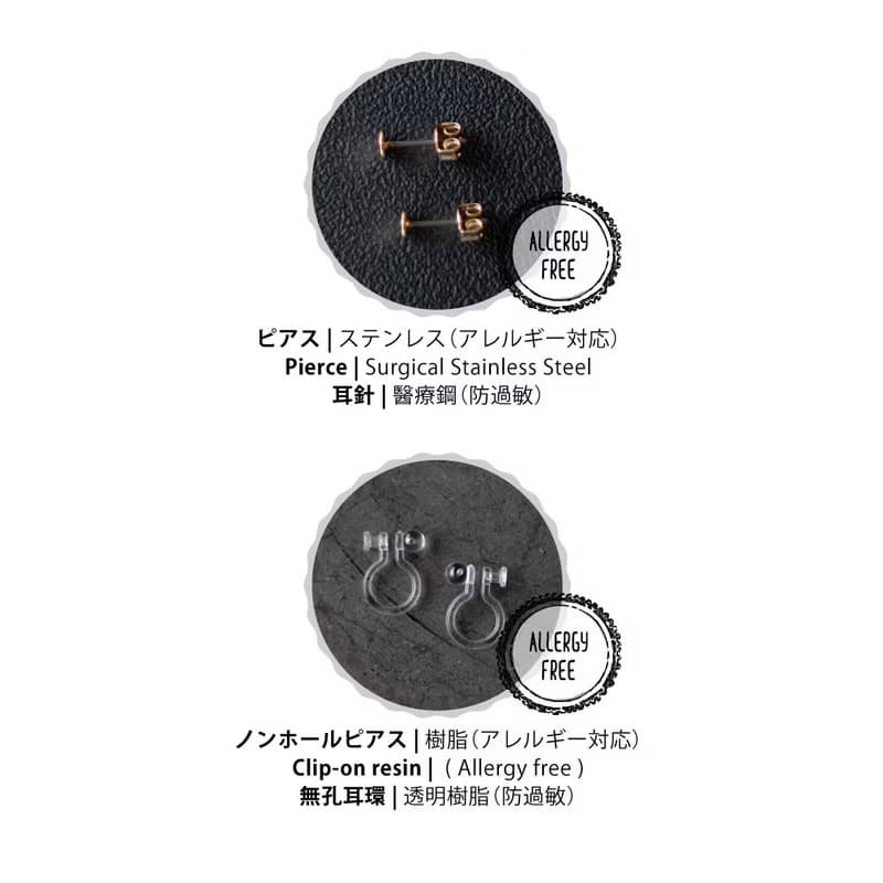花算命 軟陶耳環 / 耳針 / 耳夾 / 巧克力 波斯菊
