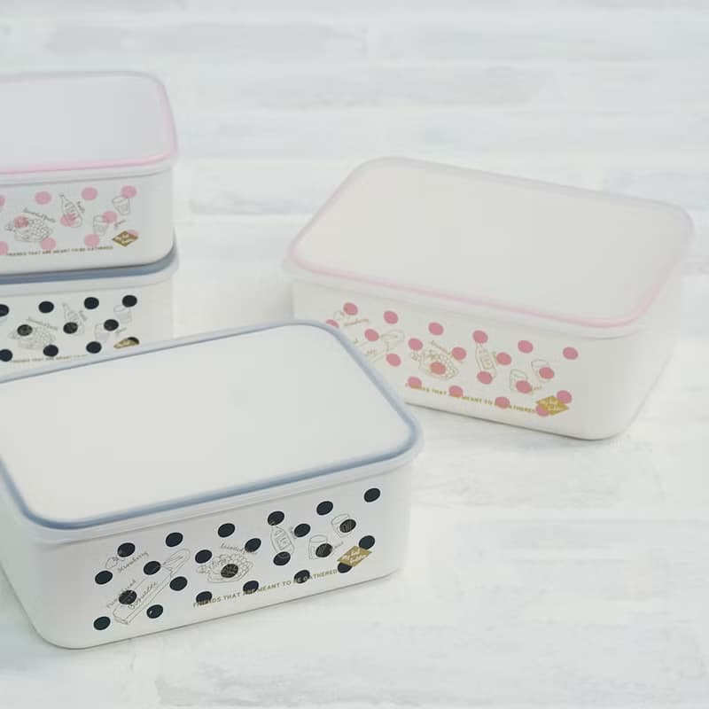 Crony Dots Container L-size 870ml Lunchbox Party Food Kids Picnic Made In Japan