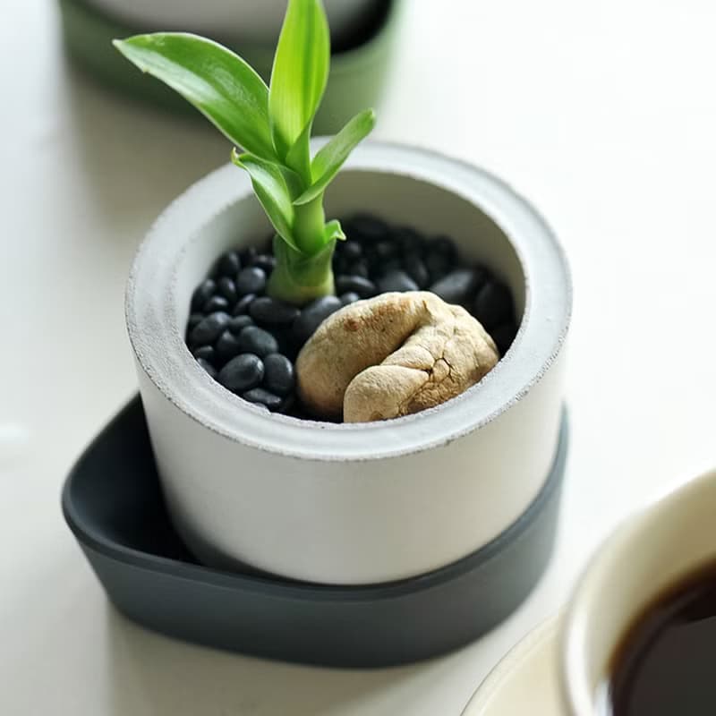 水泥圓小型盆器