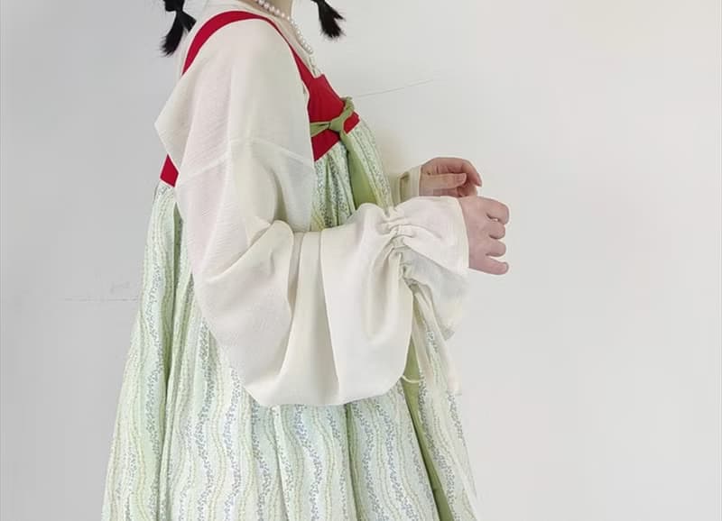 【唐制漢服】一片式背帶齊胸裙/圓領內搭/背帶裙