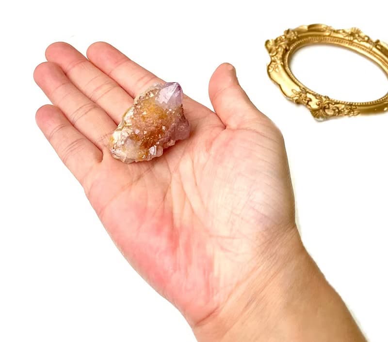 天然療癒小仙人掌紫水晶x天然水晶消磁石凈化充電消磁套組