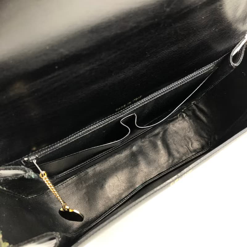 【 日本直送　名牌中古包 】CELINE セリーヌ ショルダーバッグ ブラック ブラゾン レザー vintage ヴィンテージ オールド fxkh5k