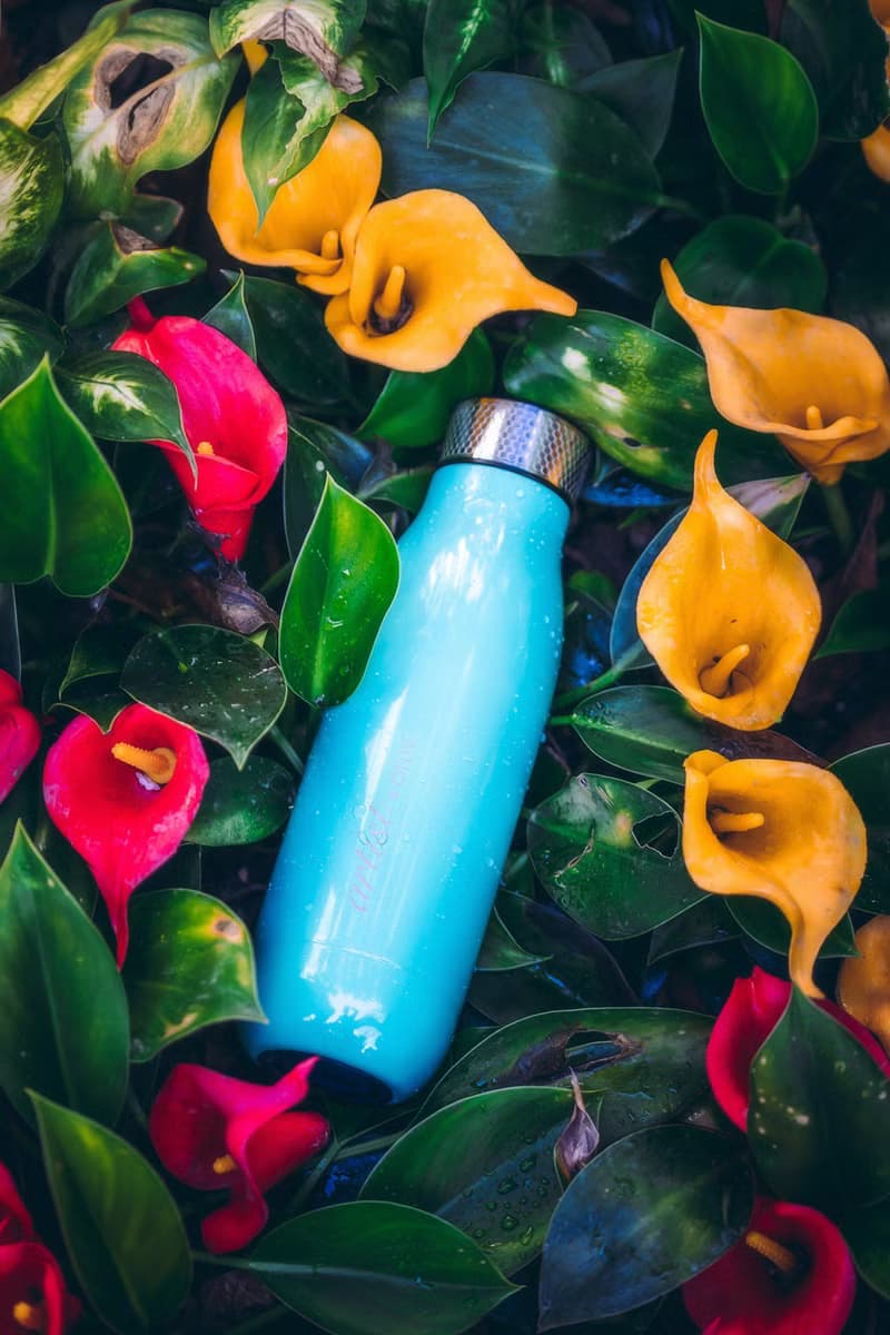 01LIV x wbottle 500ml不銹鋼雙層真空茶滤防漏保溫瓶環保杯藍色