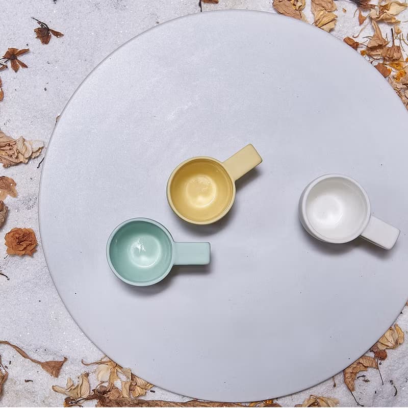 【3,co】海洋斜月濃縮杯(三色組) - 白+黃+綠