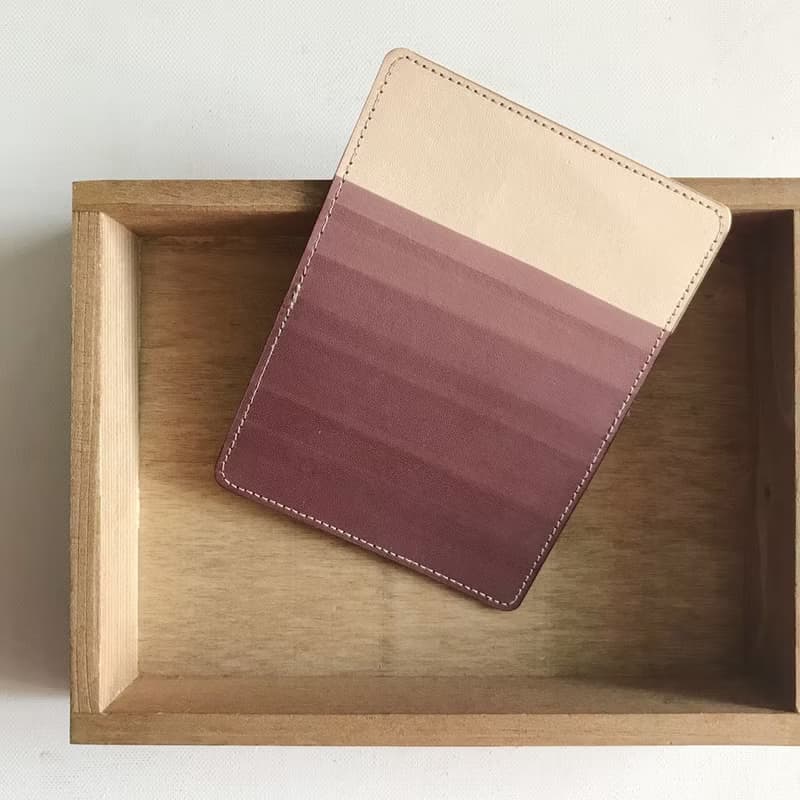 信用卡夾_超薄極簡版_原皮與木苺_Card holder