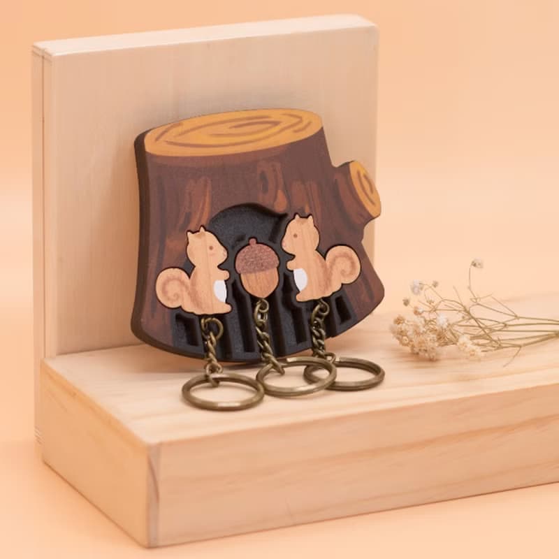 Key House 松鼠 生日禮物 交換禮物 情人節禮物 聖誕禮物