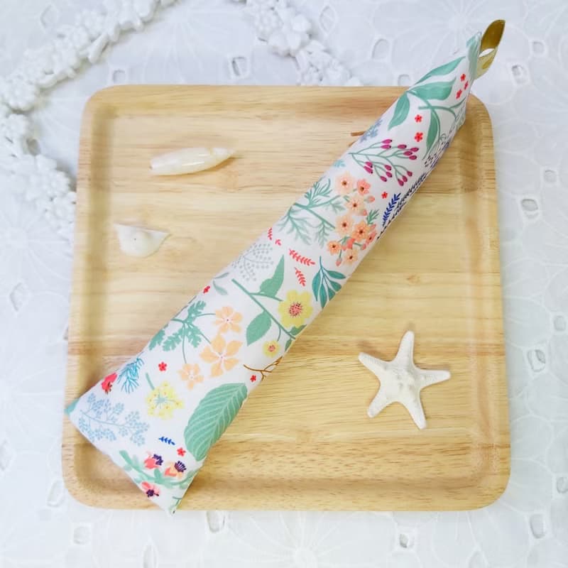 韓國自然森林風防水布拉鍊立體餐具袋