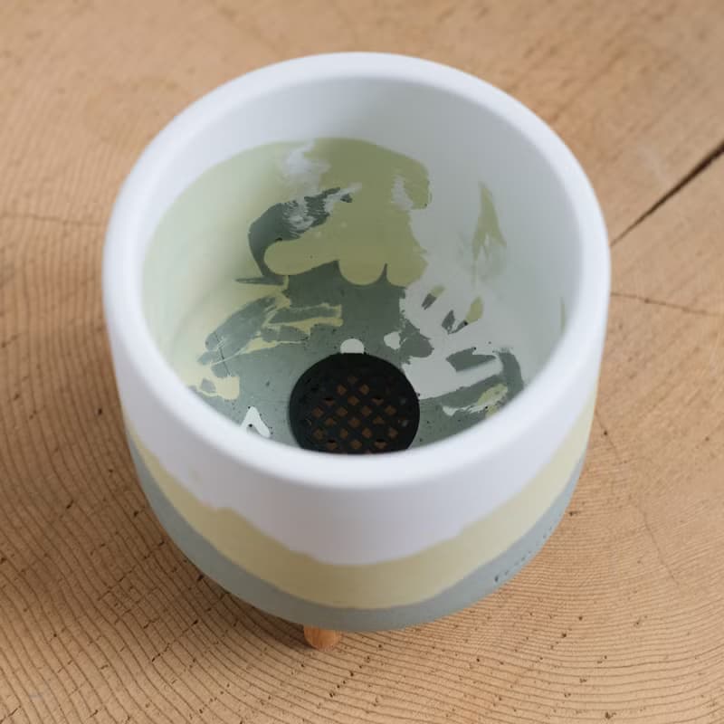 初泥 true nii | 長腳的水泥盆(L) -Palette 綠野新芽
