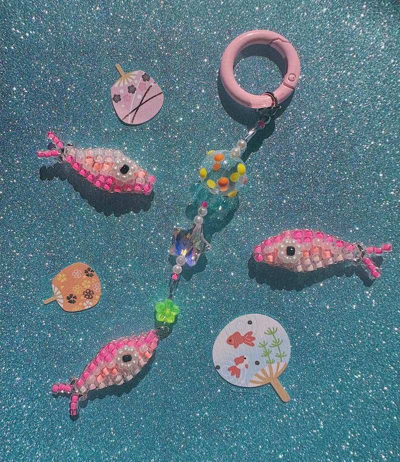 送禮 精選 夏日 和風 日式 魚 吊飾 手機錬 掛包錬