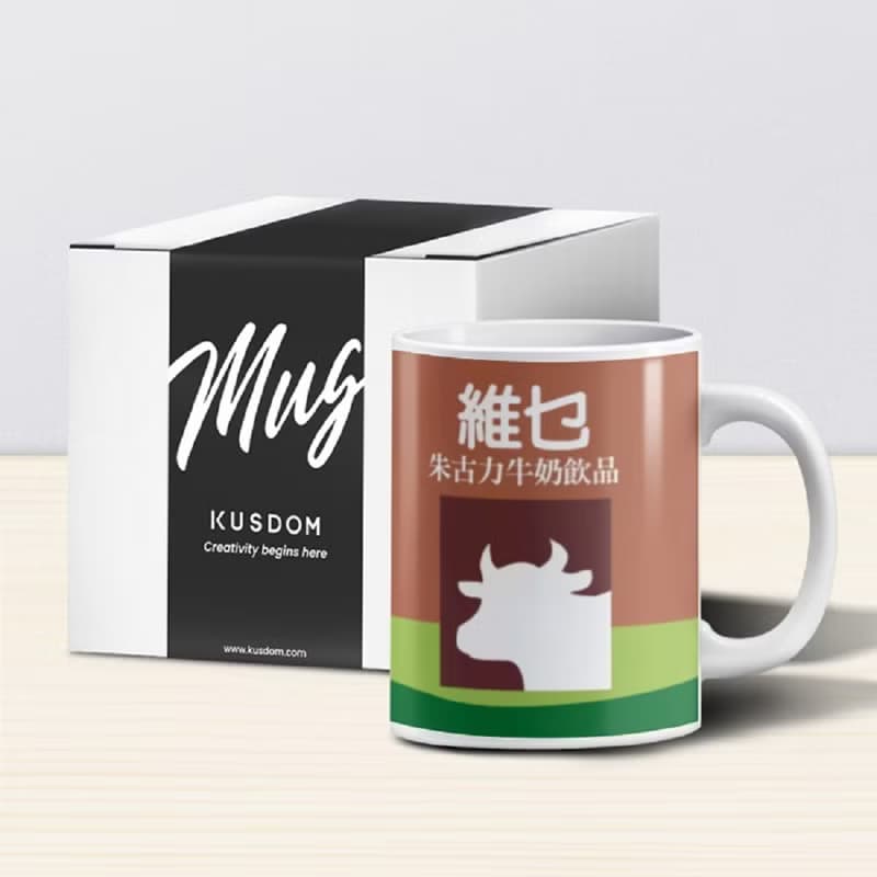 【文藝士多】維乜朱克力奶陶瓷杯│情人節/父親節/生日禮物/婚禮