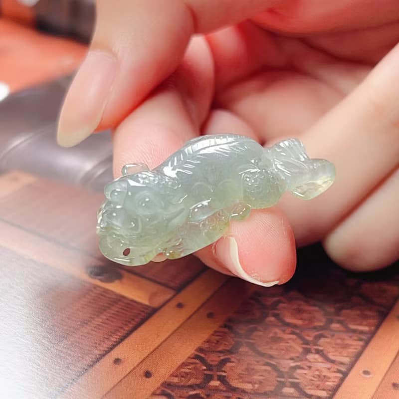 【招財神獸】冰種翡翠戰神貔貅|天然緬甸玉翡翠A貨| 送禮