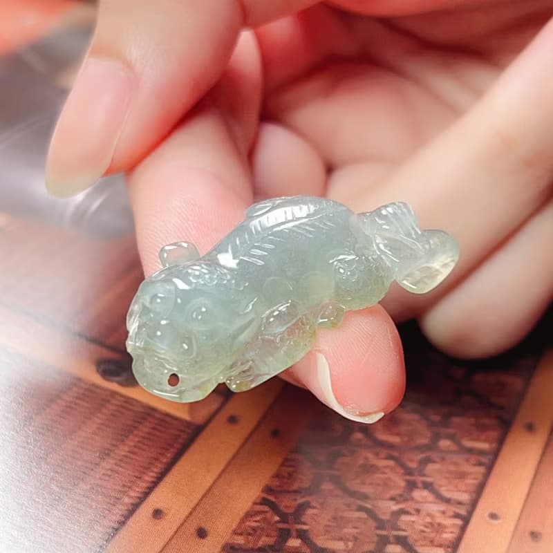 【招財神獸】冰種翡翠戰神貔貅|天然緬甸玉翡翠A貨| 送禮