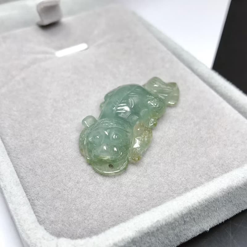 【招財神獸】冰種翡翠戰神貔貅|天然緬甸玉翡翠A貨| 送禮