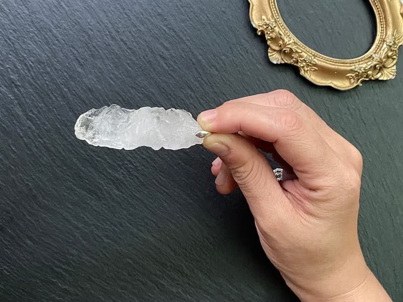 能量原石-天然涅槃水晶925純銀鈦鋼項鍊 冥想療癒  提高思考能力