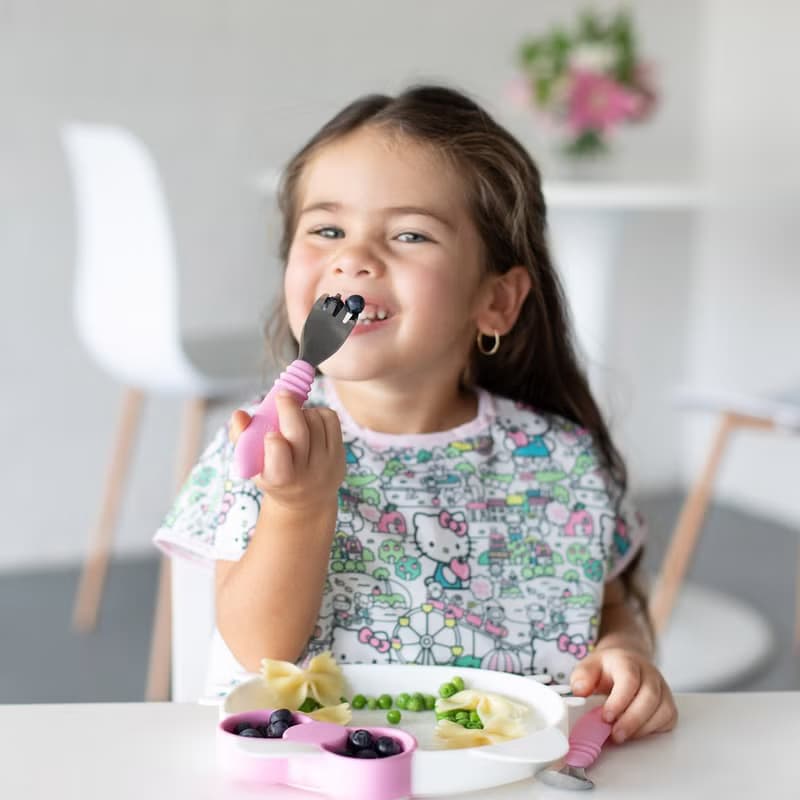 Bumkins 寶寶不鏽鋼湯叉組(Hello Kitty)