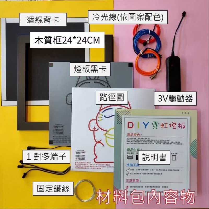 手作DIY材料包 霓虹燈 佈置裝飾