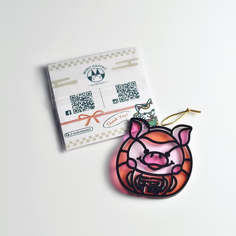 動物達摩(豬) 掛飾 l 蛇年 福貼 揮春 春聯 招財貓 招福貓