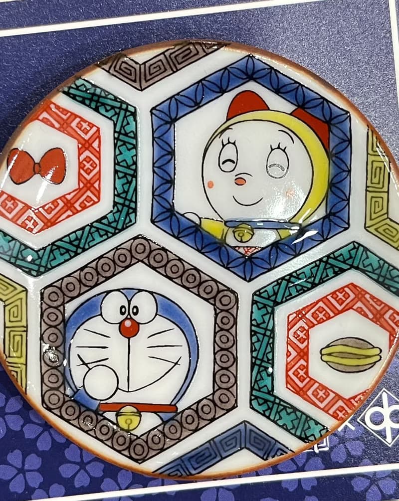 【最終絕版】九谷燒-哆啦A夢聯名豆皿組(五入一組附收藏盒)