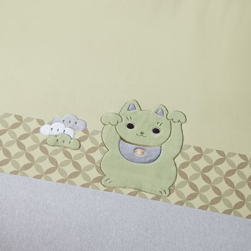 招財貓 四季被-抹茶綠