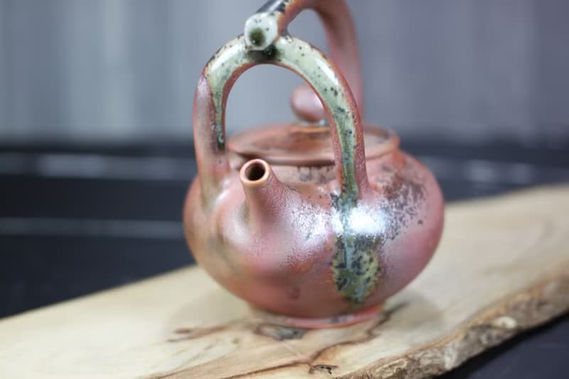 【送禮好物】柴燒 天然落灰 提樑茶壺 名家葉敏祥手作精品