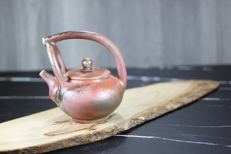 【送禮好物】柴燒 天然落灰 提樑茶壺 名家葉敏祥手作精品