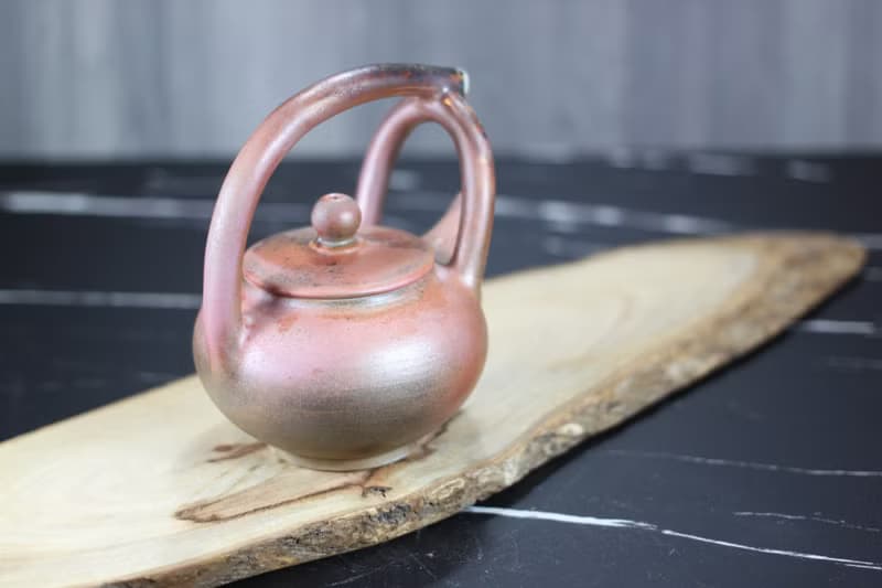 【送禮好物】柴燒 天然落灰 提樑茶壺 名家葉敏祥手作精品