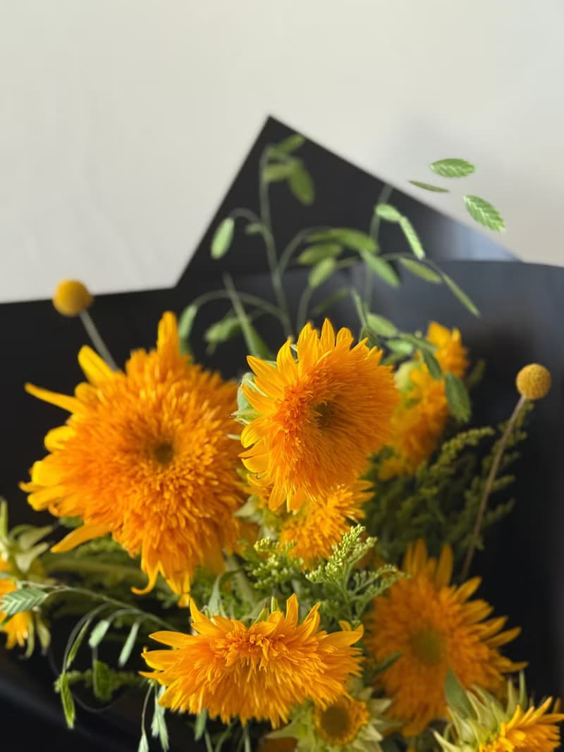 泰迪熊向日葵花束_繽紛款 鮮花花束 畢業花束 老師花束 祝福花禮