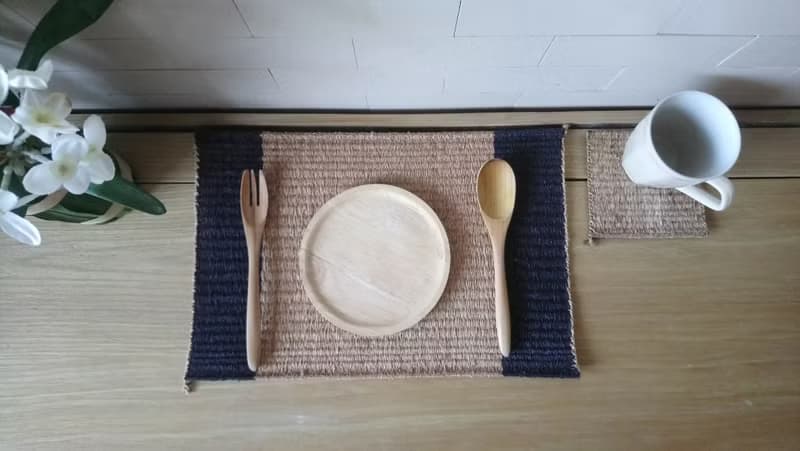 Set 2, Brown Housewarming, Home Gifts, placemat, table mat, jute platemat